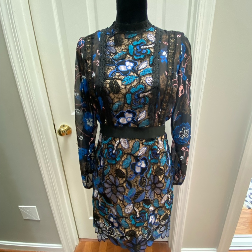 Sheer Floral Dress